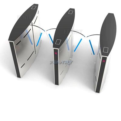 qualità  304 Stainless Steel ESD Entrance Systems Designer Turnstile Smart Waist Industrial Security Gate Flap Barrier fabbrica