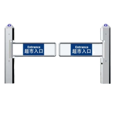 Stainless Steel / According To Customer Needs Security Access Control 304 Stainless Steel Entrance Gate Supermarket Check-Out Turnstile Swing Gate